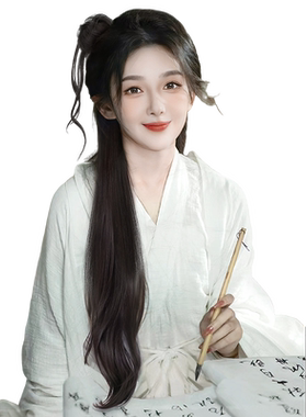 美猫假发龙须国风马尾温婉大气