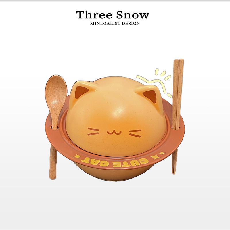 三霜小猫咪泡面碗咖啡杯碟陶瓷餐具套装乔迁生日礼物送礼学生宿舍,餐饮具,碗,淘宝优惠券,粉丝福利购,淘宝优惠卷