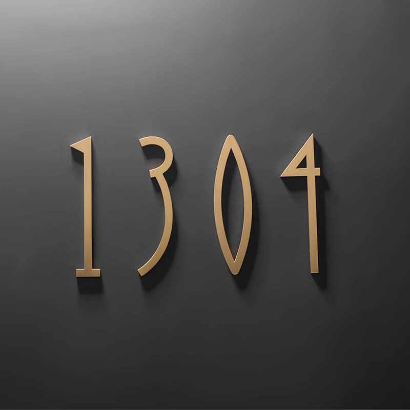 门牌北欧风简约金属家用家门口数字门牌号房间酒店号码牌墙壁装饰挂牌个性数字定制,文具电教/文化用品/商务用品,标志牌/提示牌/付款码,淘宝优惠券,粉丝福利购,淘宝优惠卷
