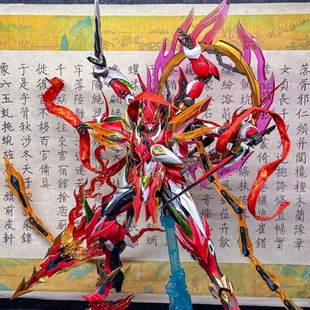 国摩动核赵云敖丙哪吒吕布曹仁白起改色高达模型机甲拼装玩具盲盒