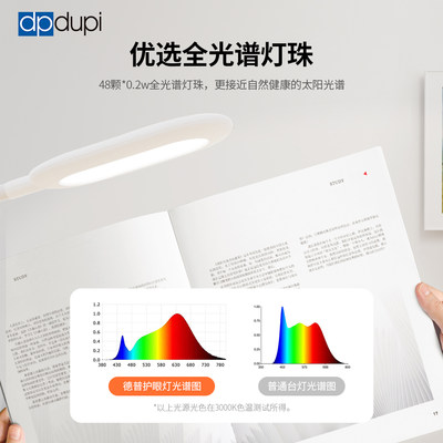 德普落地护眼灯客厅书房卧室儿童学生学习专用全光谱立式阅读台灯