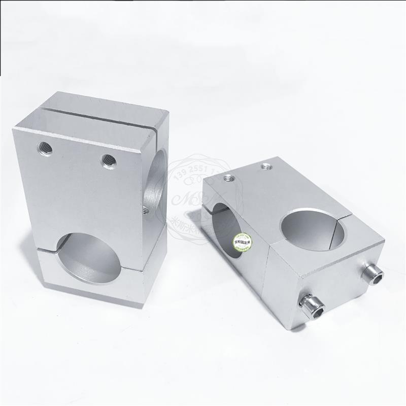 铝合金连接件光轴十字夹连接块锁紧固定块铝制垂直固定夹光轴夹座