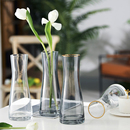 简约创意透明玻璃花瓶居家水培植物鲜花百合花瓶客厅插花摆件 欧式
