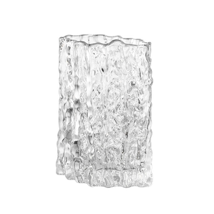 网红冰川花瓶摆件客厅水养插花鲜花玻璃透明大口径轻奢高级感花器