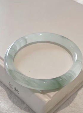 新疆金丝玉手镯桃花酿玉手镯天然正品翡翠色玉手镯翡翠色女送礼物