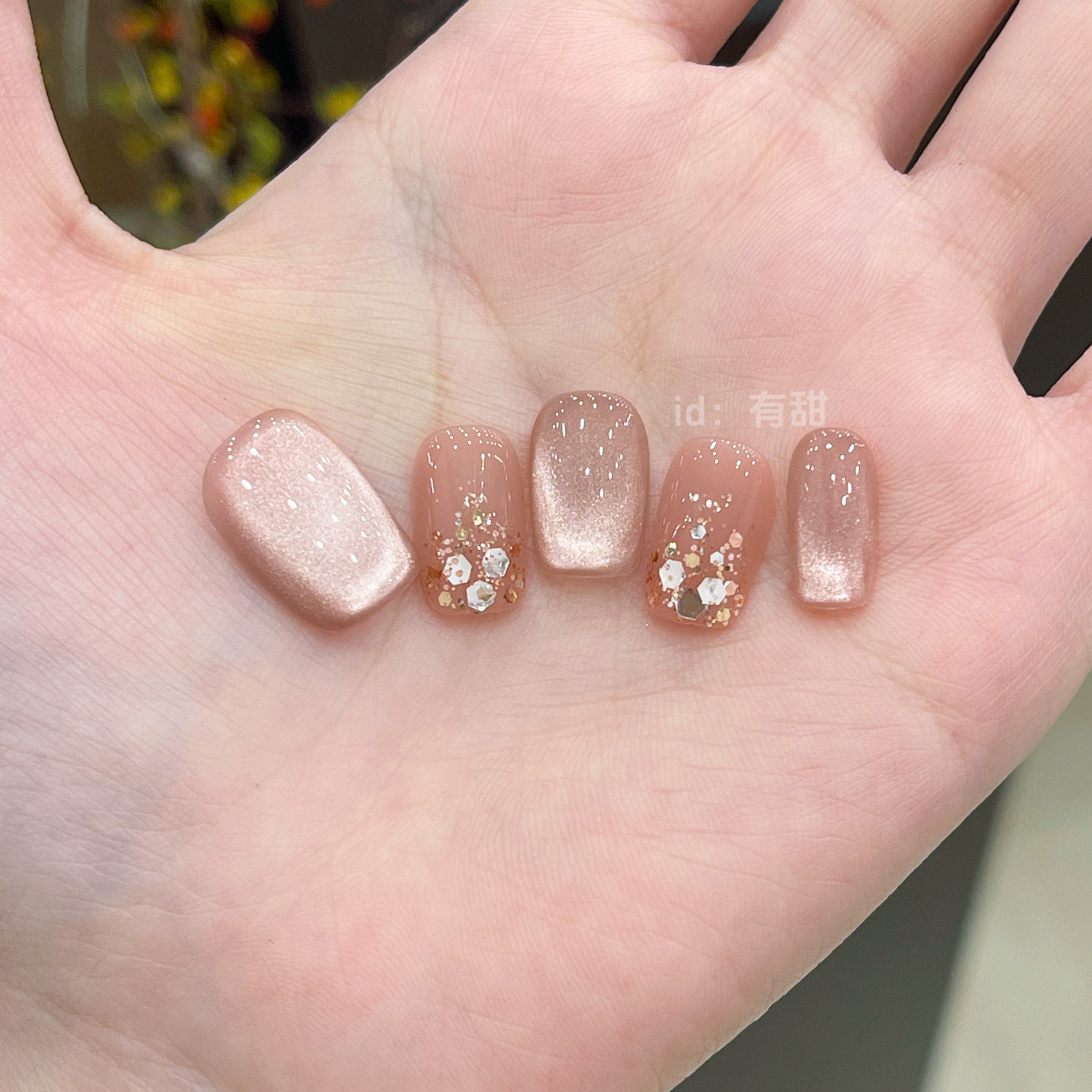 手工穿戴甲短款高级感绝美猫眼指甲贴片2025新款秋冬显白穿戴美甲,彩妆/香水/美妆工具,穿戴甲/甲片,淘宝优惠券,粉丝福利购,淘宝优惠卷