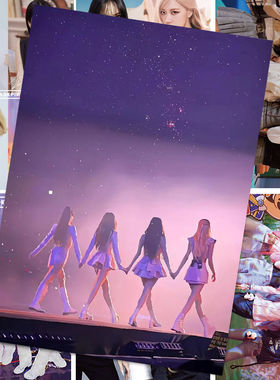 blackpink粉墨新款海报周边Lisa朴彩英jinnie金智秀应援周边礼物