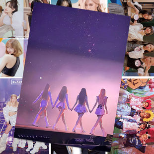 blackpink粉墨新款 海报周边Lisa朴彩英jinnie金智秀应援周边礼物