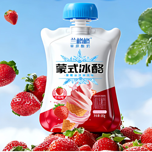 内蒙兰格格草莓味蒙式冰酪酸奶