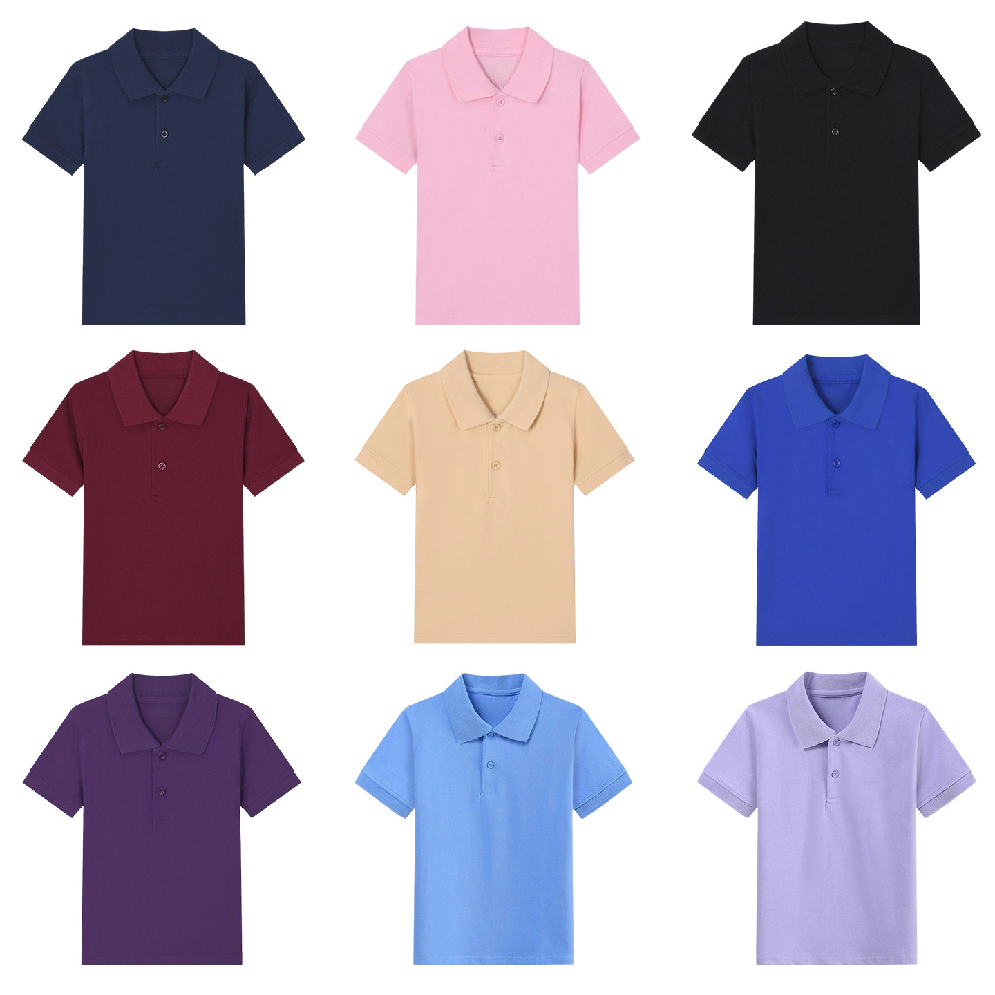 小学生校服短袖POLO衫