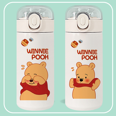 新款小熊维尼吸管保温杯