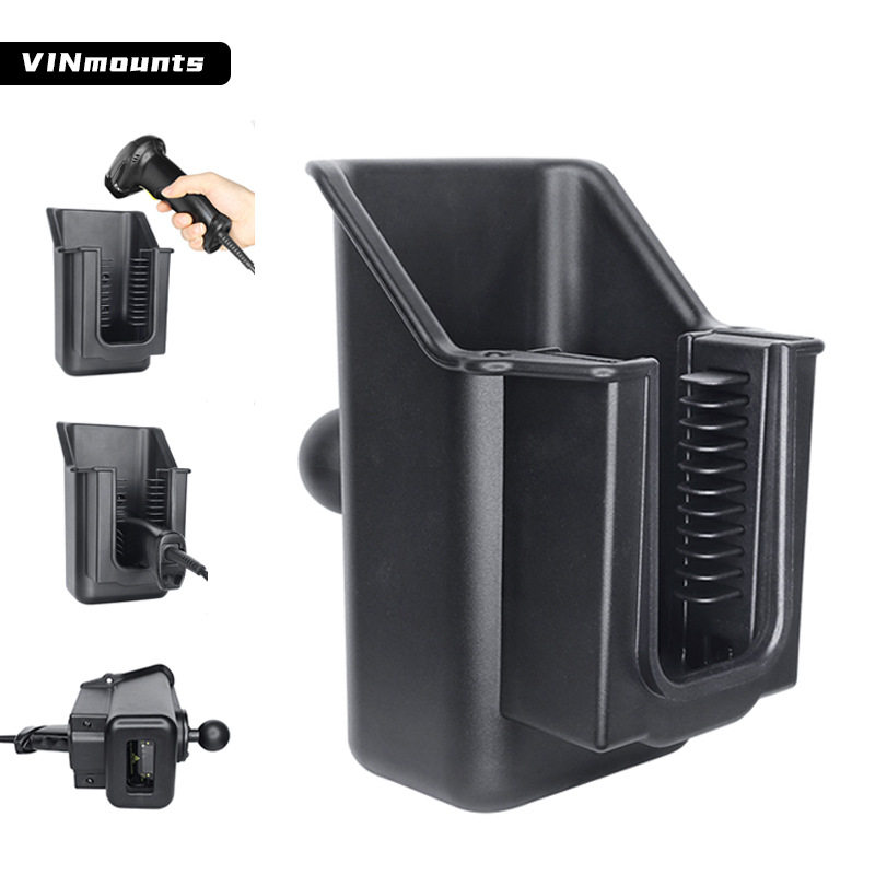 仓储货物条码扫描枪支架快递PDA扫码支架通用叉车扫码器固定支架