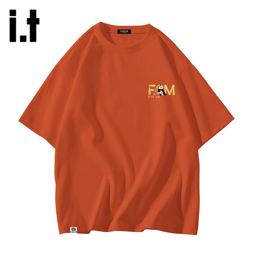 I.T萌趣熊猫字母！宽松情侣款