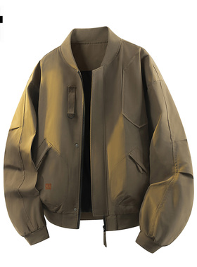 it FIVE CM飞行员夹克男士外套2025新款秋季美式棒球领工装飞行服