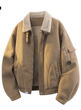 it FIVE CM冬季加绒加厚男款外套2025新款休闲冬装男士厚夹克保暖