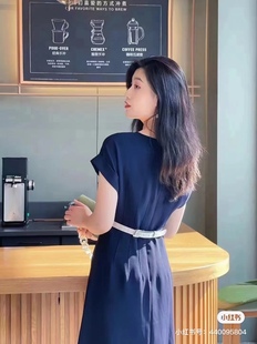 EWF322Y00600 藏蓝色连衣裙 歌L思 21年全标