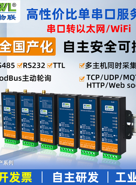 智嵌物联串口服务器rs485/232/ttl转以太网WiFi模块转网口modbus