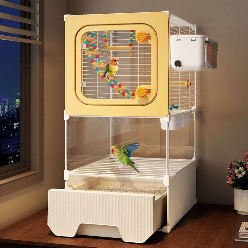 鸟笼子鹦鹉专用防溅别墅小太阳虎皮玄凤牡丹珍珠新型家用大号鸟屋