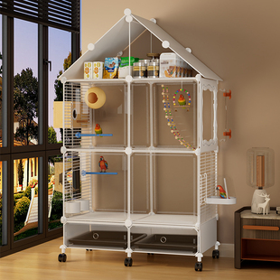 鸟笼鹦鹉笼子家用超大号虎皮玄凤牡丹小太阳专用新型防溅豪华别墅