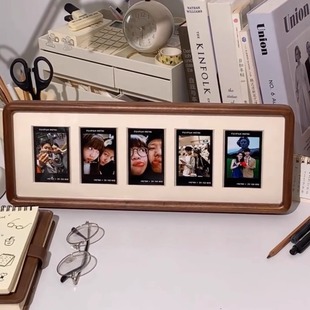 2026新款拍立得专用相框摆台展示架多宫格礼物打印3寸照片相框