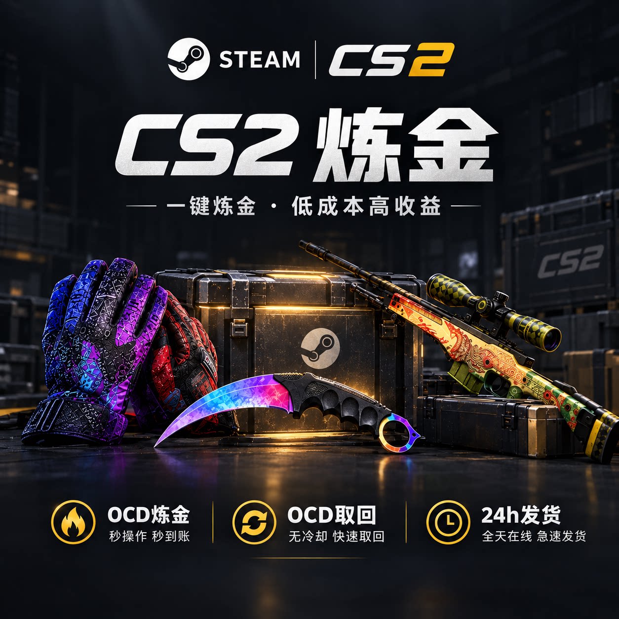 csgo汰换锻刀/绿宝石/树篱迷宫/m9刺刀/爪子刀cs2炼金CS汰换