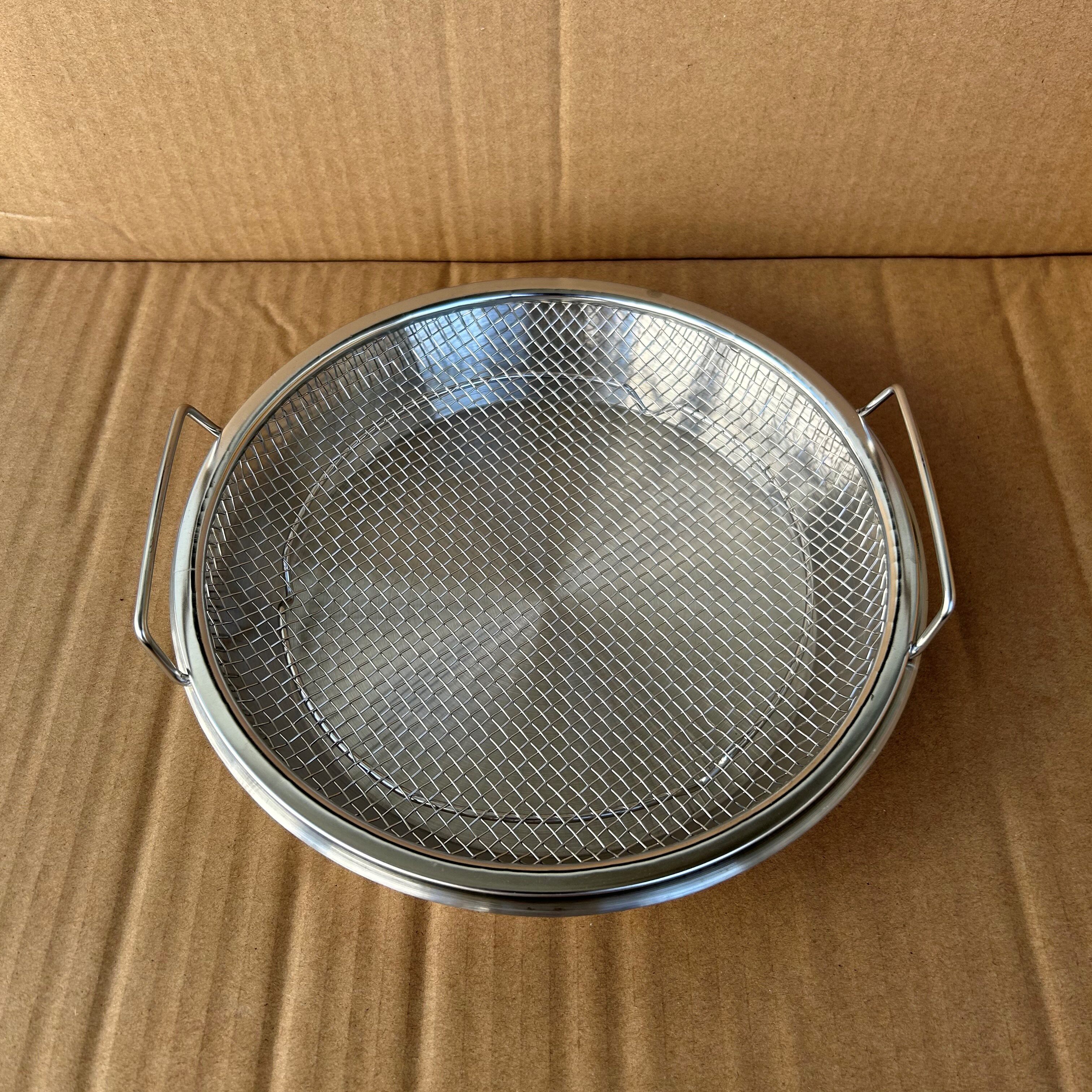 凯文304不锈钢油炸小吃盘漏网油渣过滤双耳沥油神器炸鸡薯条网架,餐饮具,盘,淘宝优惠券,粉丝福利购,淘宝优惠卷