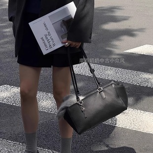 摩西奶奶 头层牛皮波士顿包长期主义通勤手提单肩包 2025新款包包