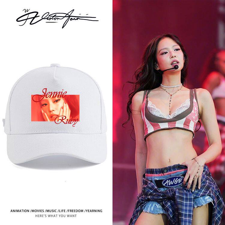 Jennie金珍妮联名同款户外防晒遮阳鸭舌帽防紫外线帽子男女