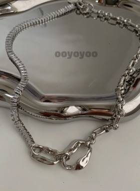 欧美INS潮嘻哈锆石拼接设计感