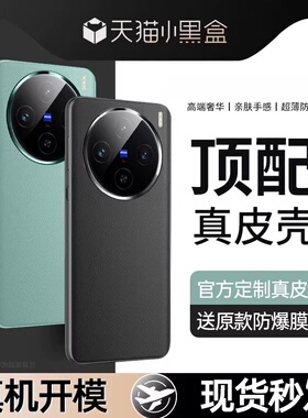 适用vivoX200Pro手机壳新款promini镜头全包X100Ultra超薄保护套真皮x100s防摔外壳vivi官方高级感系列女素后