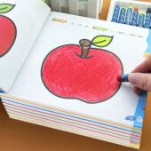 宝宝涂色书学前画画本2 5岁绘画启蒙教材幼儿入门涂鸦填色练习册