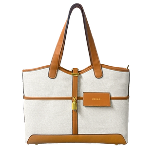 莫西里里帆布托特包女大包新款大容量小众设计高级感上课通勤包包