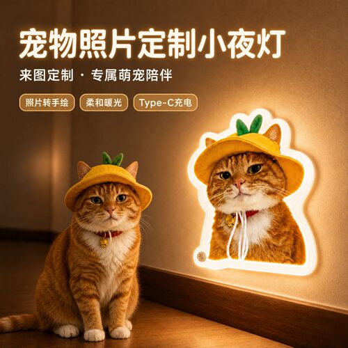 萌宠工坊宠物氛围灯来图定制