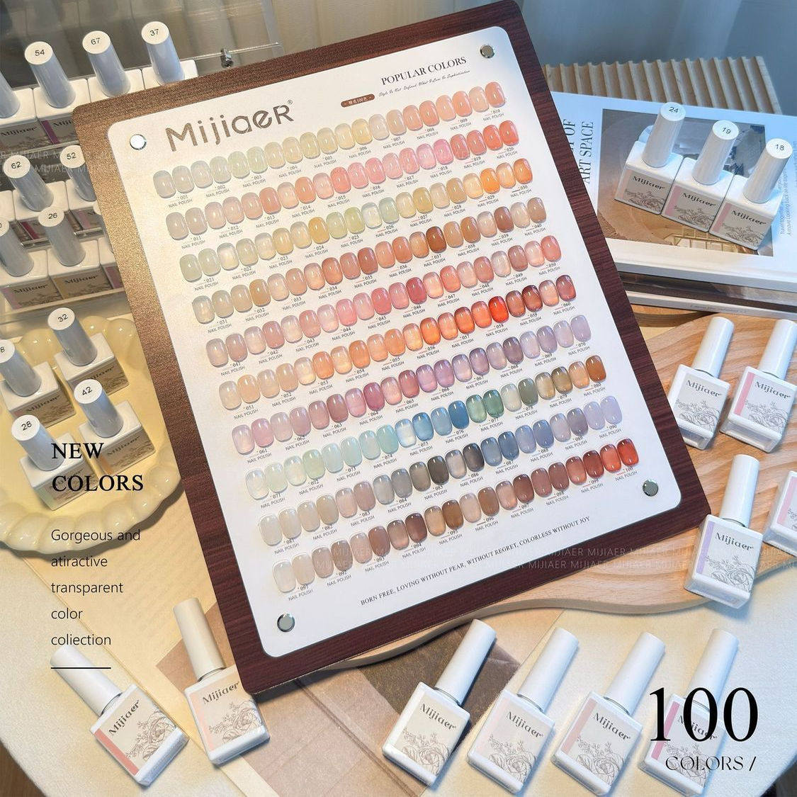 密甲儿100色实色透色秋冬季新品显白指甲油胶一整套网红款美甲店