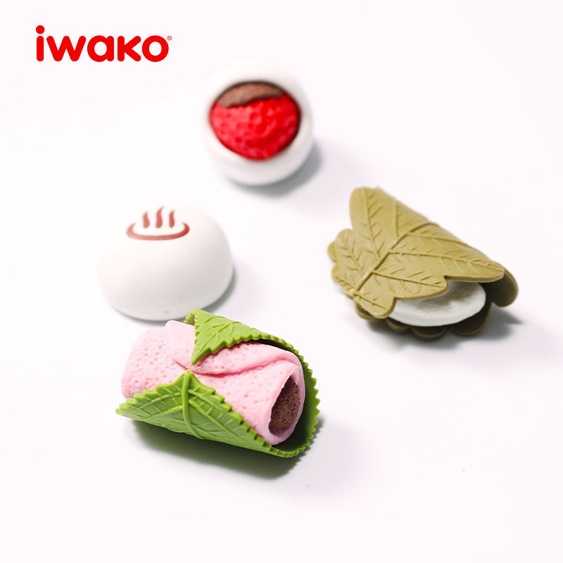 iwako日本卡通橡皮儿童橡皮擦食物造型套装寿司橡皮可拆卸拼装创