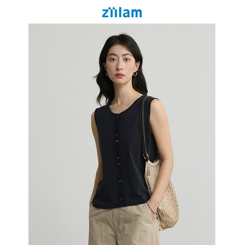 ziilam枝蓝植物染背心