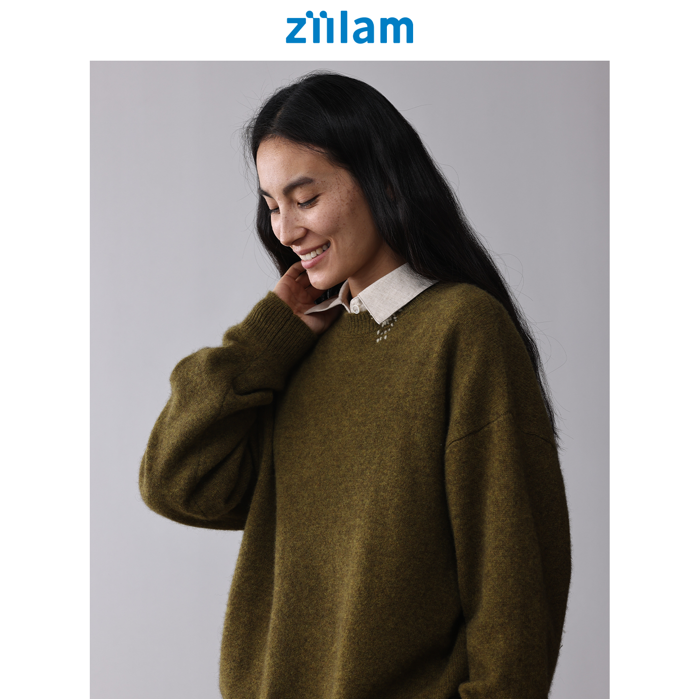 ziilam枝蓝 牦牛绒套头毛衣25秋冬复古高级圆领针织衫上衣女,女装/女士精品,毛针织衫,淘宝优惠券,粉丝福利购,淘宝优惠卷