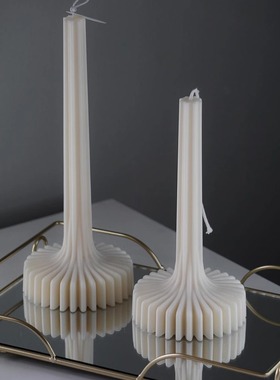 手工大豆蜡小众香薰蜡烛摆件北欧创意家居装饰品样板间客厅桌面