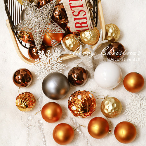 览迪圣诞树diy装饰球装饰球套装