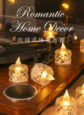 LED电子蜡烛灯求婚室内表白浪漫布置生日创意装饰烛光氛围灯供佛