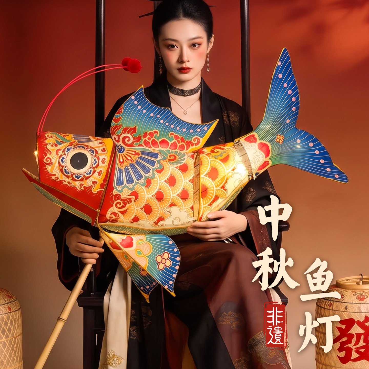 2026新款中秋非遗鱼灯图片