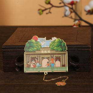 南京总统府旅游景区金属团扇书签文创古典中国风纪念品礼物伴手礼