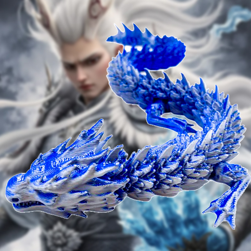 网红周边玩具爆款东海龙王敖光西海敖闰龙族网红3d打印龙手办模型_虎窝淘
