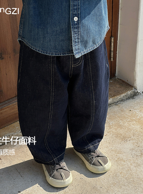 【活性牛仔必入】男童春季百搭牛仔裤复古直筒阔腿CU253203