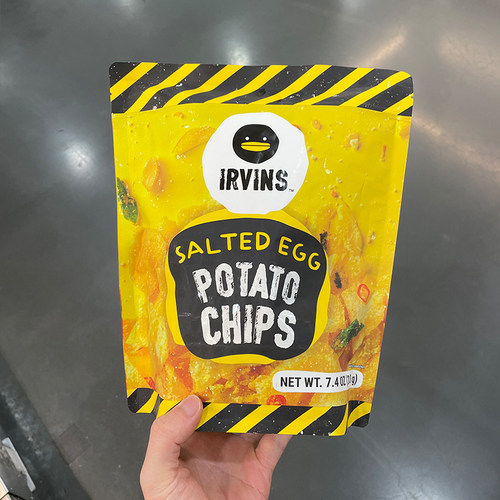 会员代购酥脆可口膨化食品新加坡进口IRVINS咸蛋黄薯片山姆