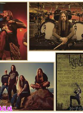 Lamb of God 上帝羔羊摇滚音乐海报欧美乐队琴行酒吧寝室装饰画芯