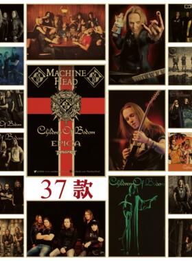 Children of Bodom 博多之子摇滚音乐海报牛皮纸海报酒吧装饰画芯