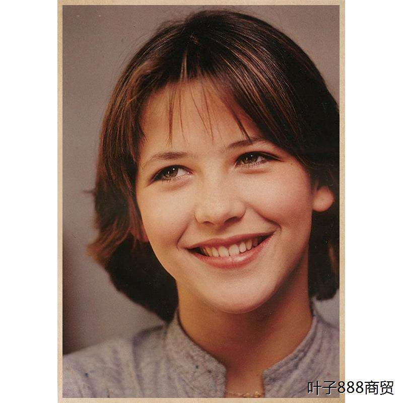 苏菲玛索 初吻 经典电影海报 复古牛皮纸海报 酒吧咖啡厅装饰挂画