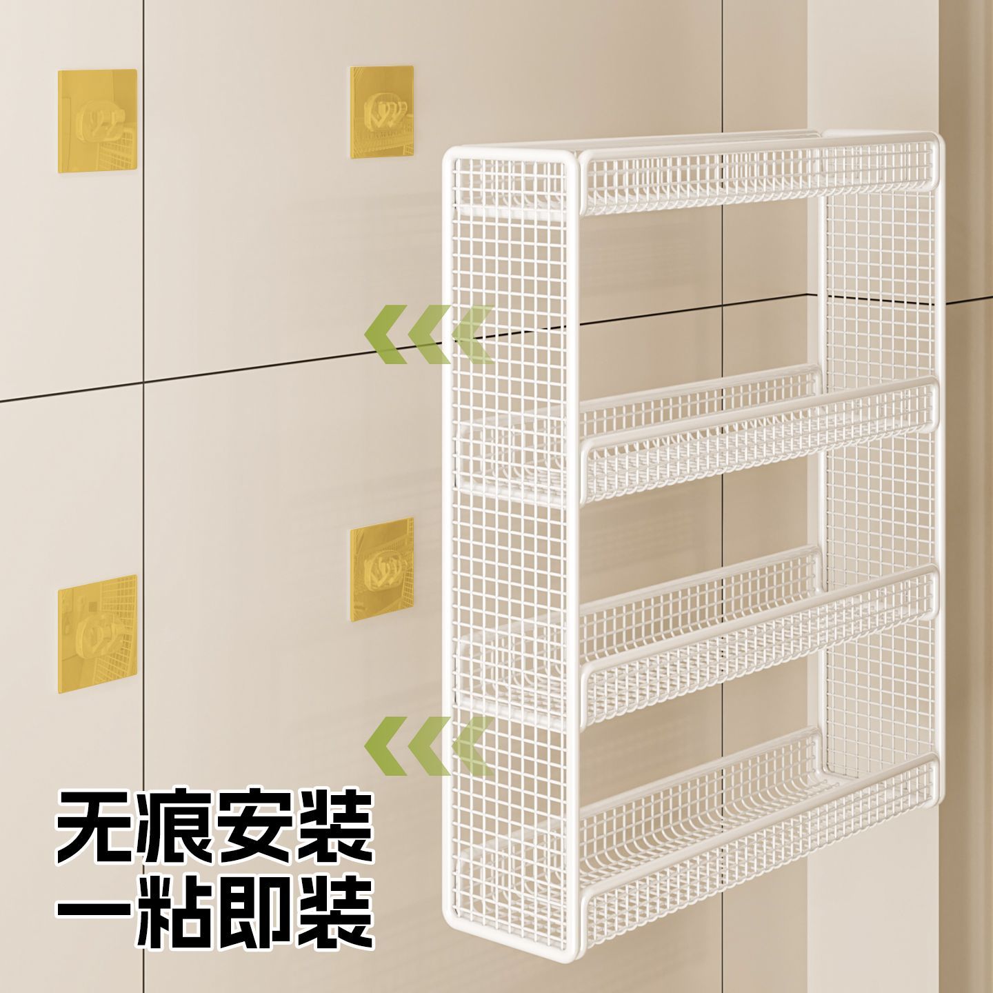 门后超薄置物架卫生间洗手间极窄款一体靠墙壁挂式超薄多层收纳架