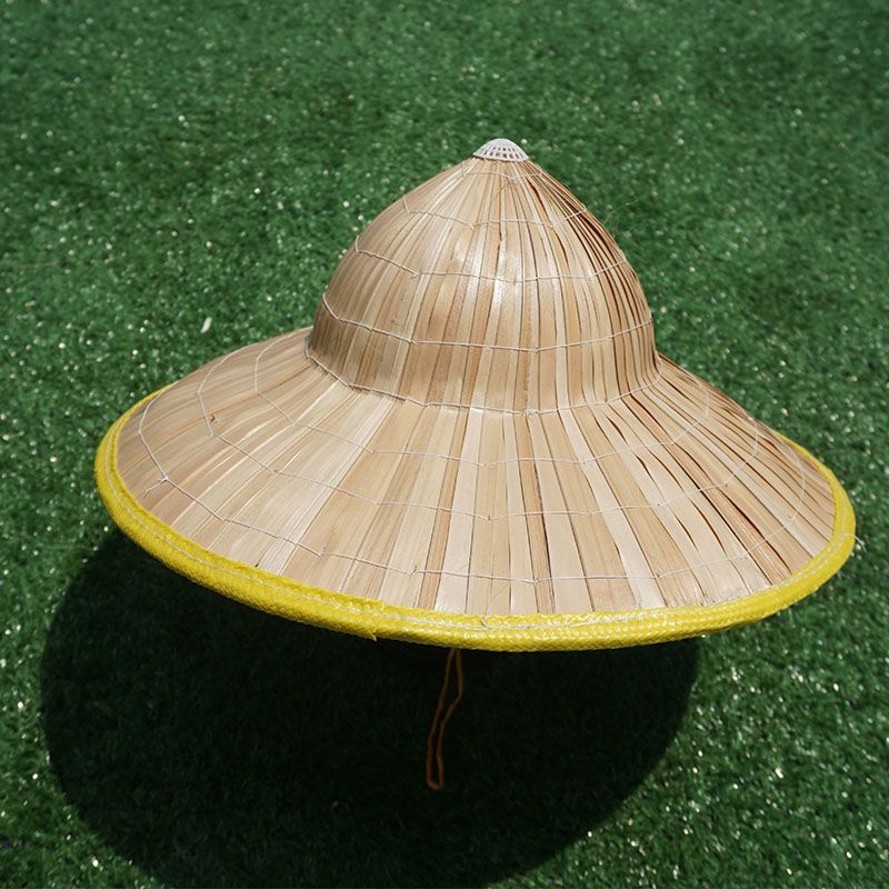 户外防晒斗笠帽夏季田园劳动男大沿遮阳帽钓鱼林冲帽采茶蓑衣斗笠